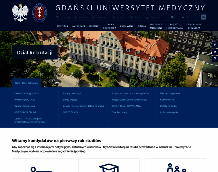 Rekrutacja.gumed.edu.pl thumbnail