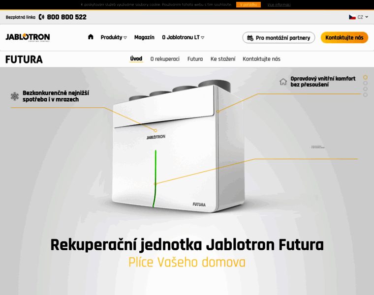 Rekuperace.jablotron.cz thumbnail
