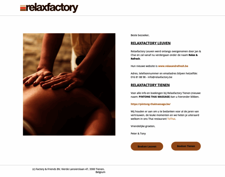 Relaxfactory.be thumbnail