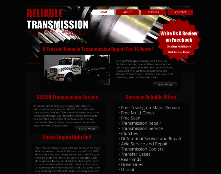 Reliable-transmission.com thumbnail