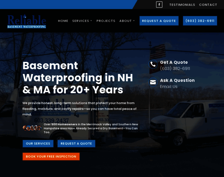 Reliablebasementwaterproofing.net thumbnail