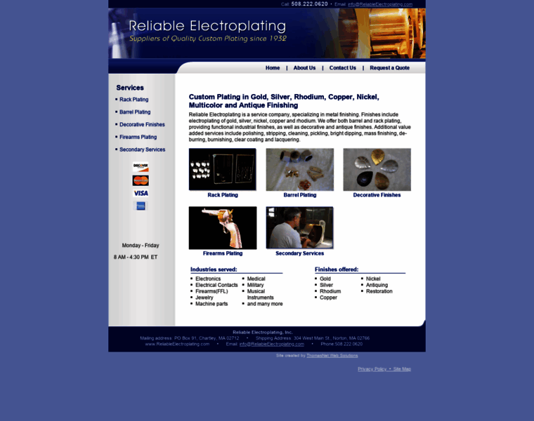 Reliableelectroplating.com thumbnail