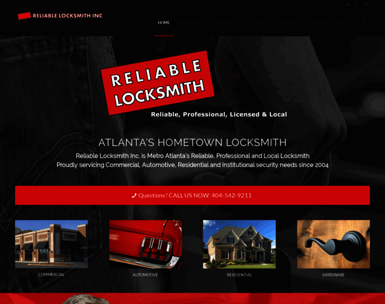 Reliablelocksmith.com thumbnail