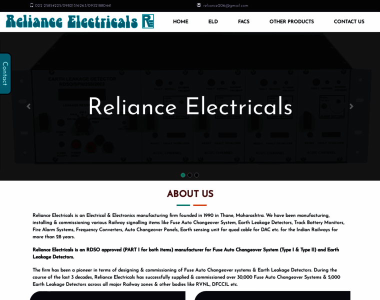 Relianceelectricals.co.in thumbnail