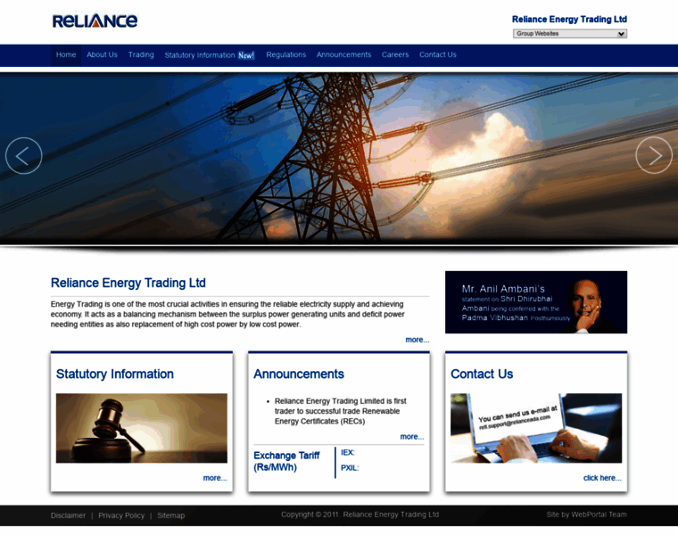 Relianceenergytrading.com thumbnail