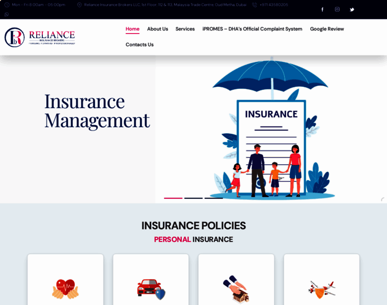 relianceins.ae at WI. RIBL – Forging Forward Professionally