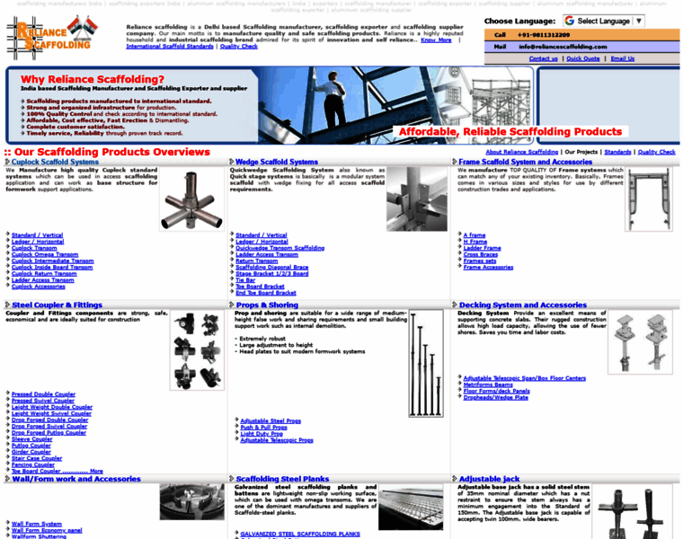 Reliancescaffolding.com thumbnail