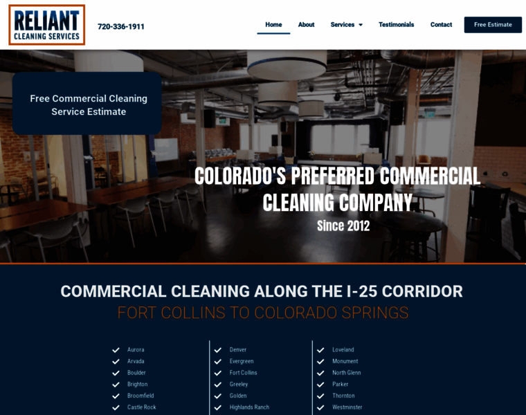 Reliant-cleaning.com thumbnail