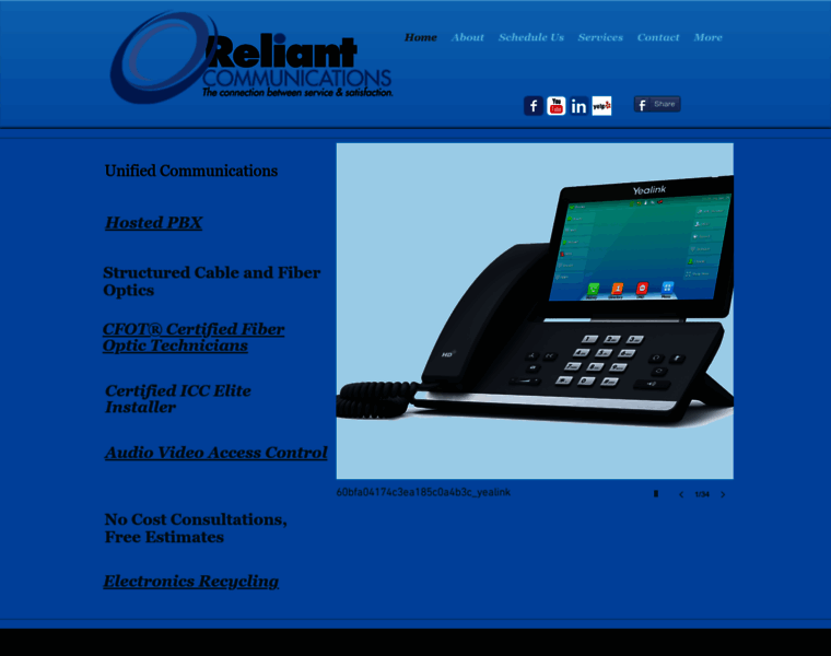Reliant-communications.com thumbnail