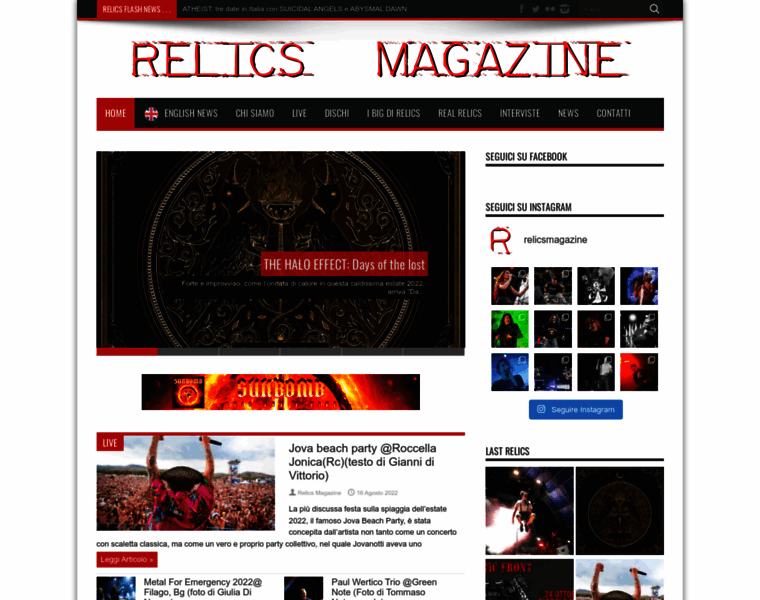 Relics-controsuoni.com thumbnail