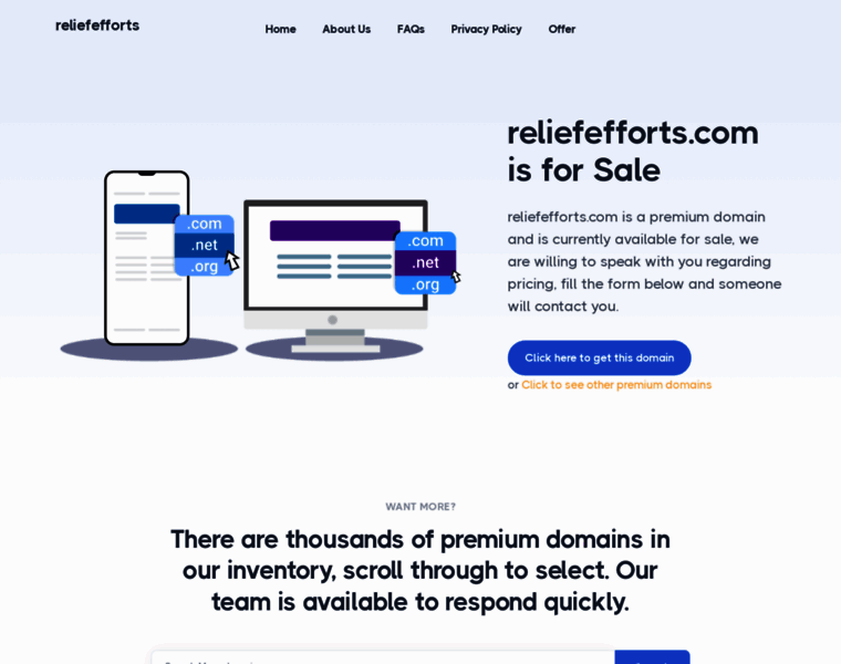 Reliefefforts.com thumbnail