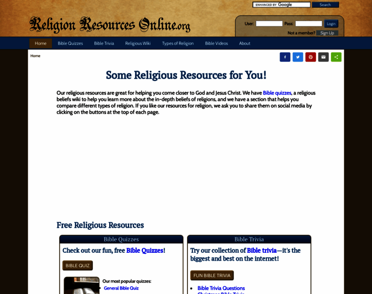 Religionresourcesonline.org thumbnail