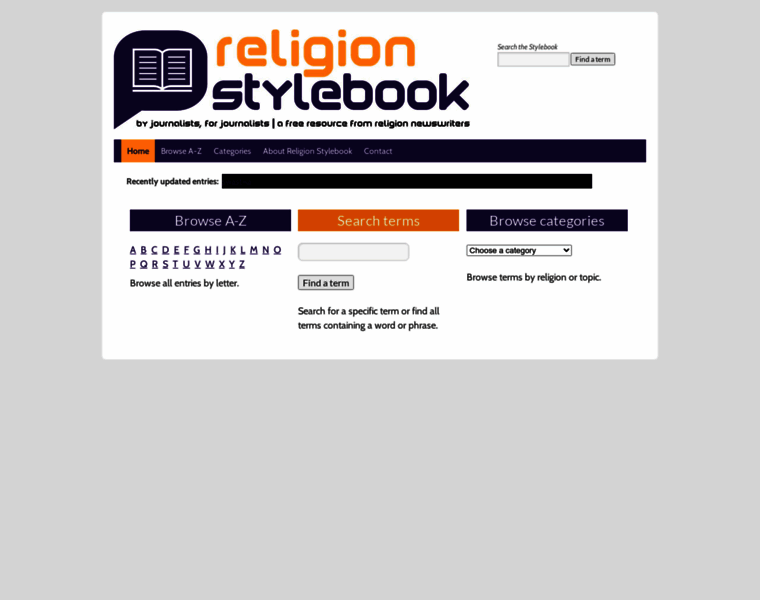Religionstylebook.com thumbnail