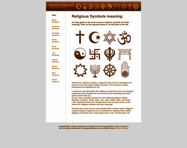 Religious-symbols.net thumbnail