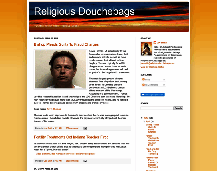 Religiousdouchebags.com thumbnail