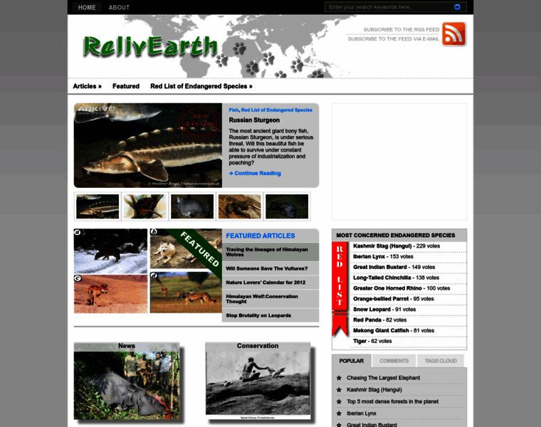 Relivearth.com thumbnail