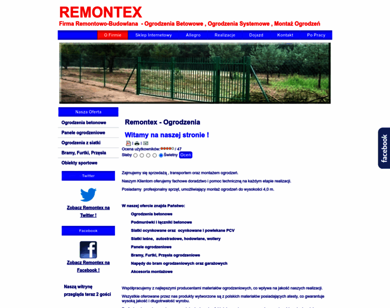Remontex-ogrodzenia.pl thumbnail