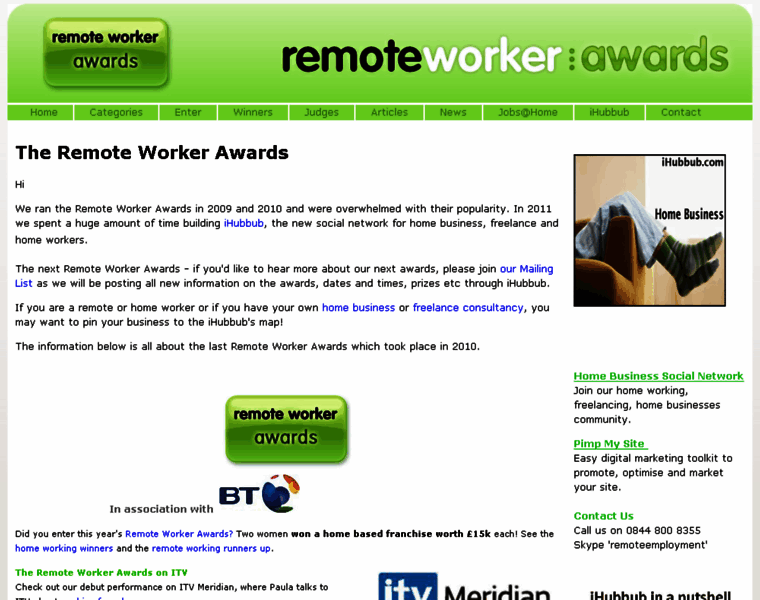 Remoteworkerawards.com thumbnail