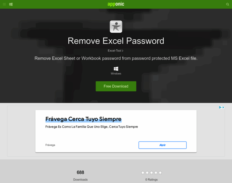Remove-excel-password.apponic.com thumbnail