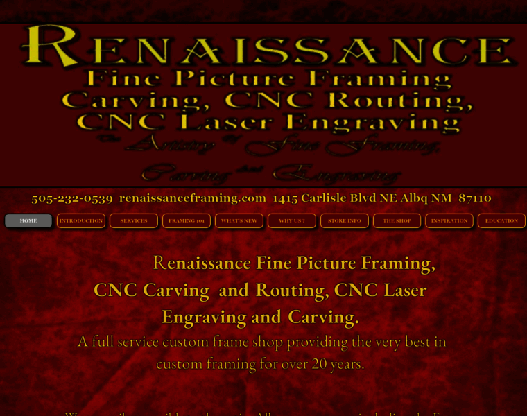 Renaissanceframing.com thumbnail
