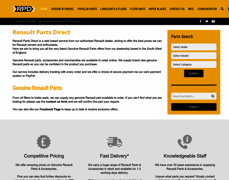 Renaultpartsdirect.co.uk thumbnail