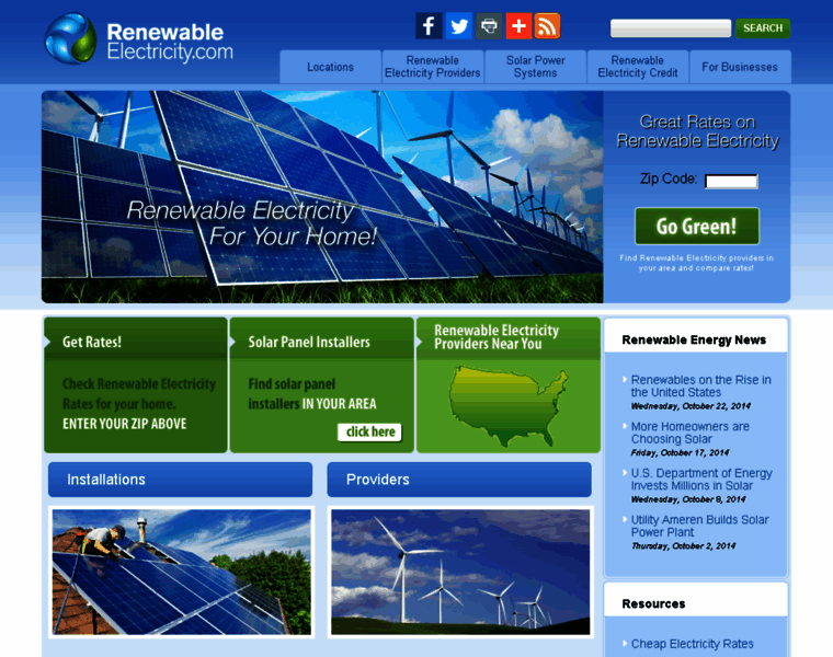 Renewableelectricity.com thumbnail