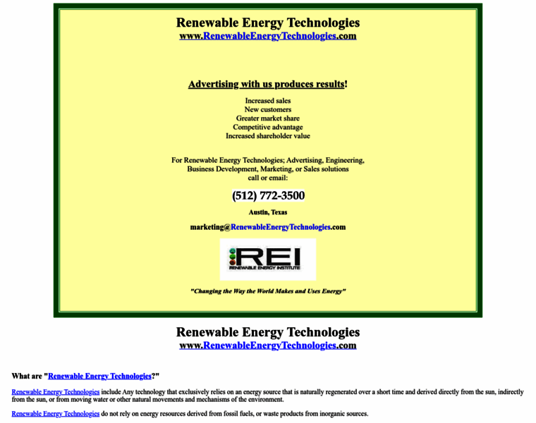 Renewableenergytechnologies.com thumbnail
