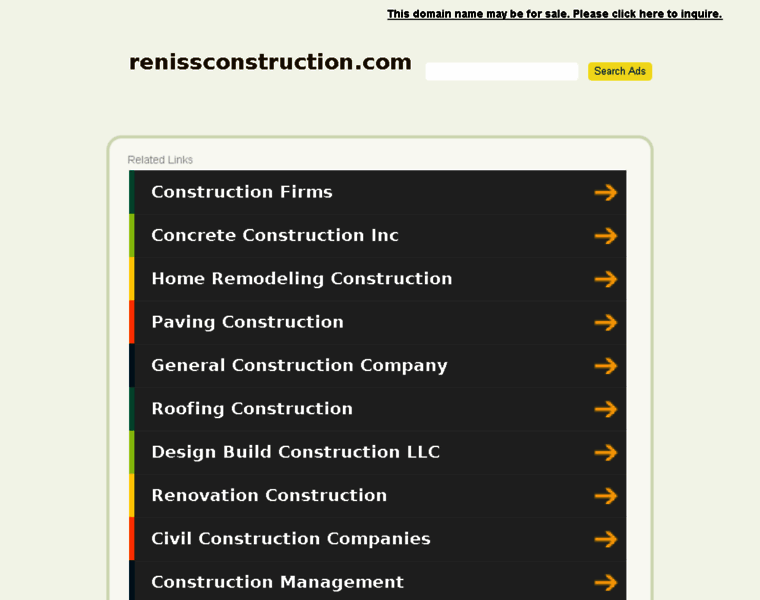 Renissconstruction.com thumbnail