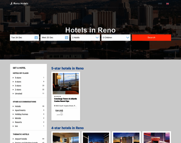 Reno-top-hotels.com thumbnail
