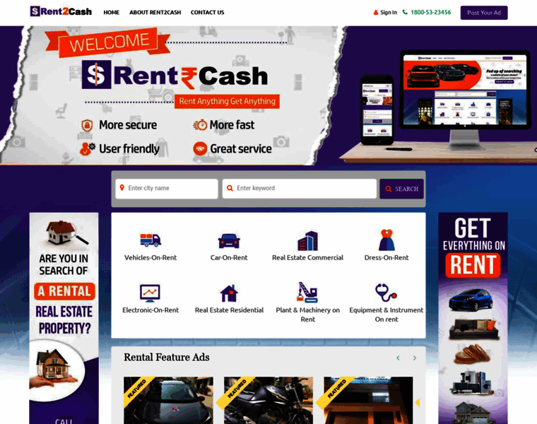 Rent2cash.com thumbnail