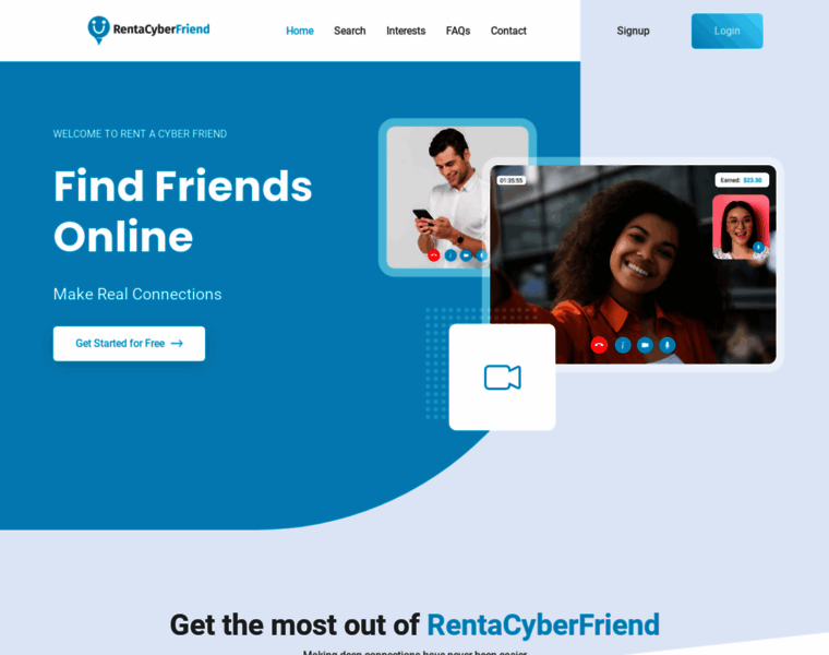 Rentacyberfriend.com thumbnail