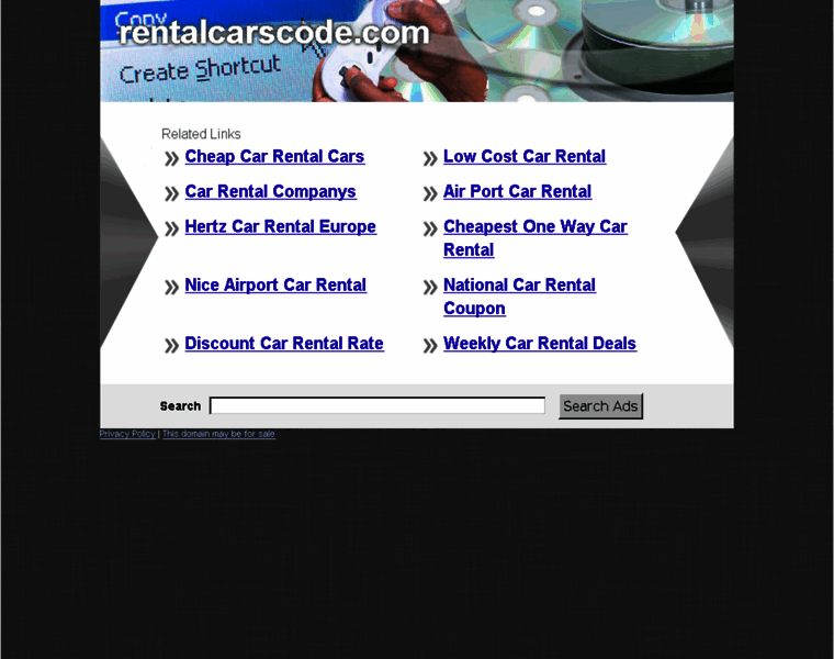 Rentalcarscode.com thumbnail