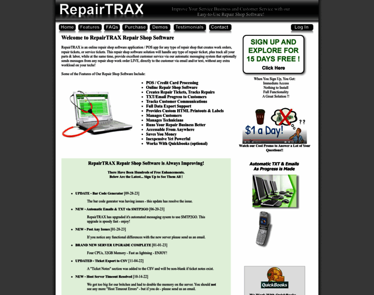 Repairtrax.com thumbnail