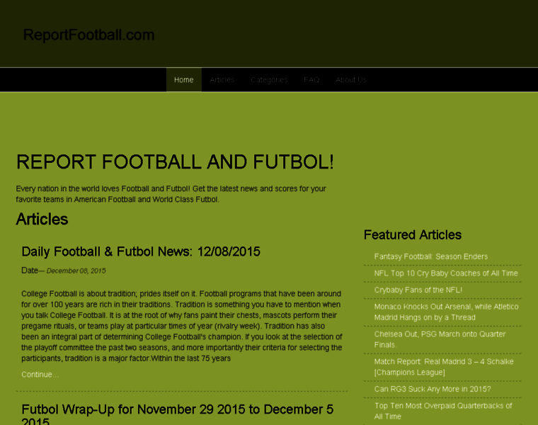 Reportfootball.com thumbnail