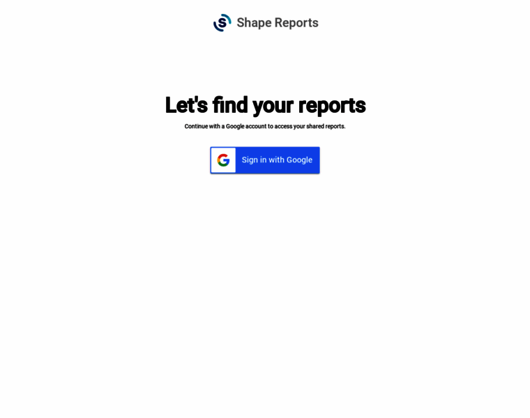 Reports.shape.io thumbnail