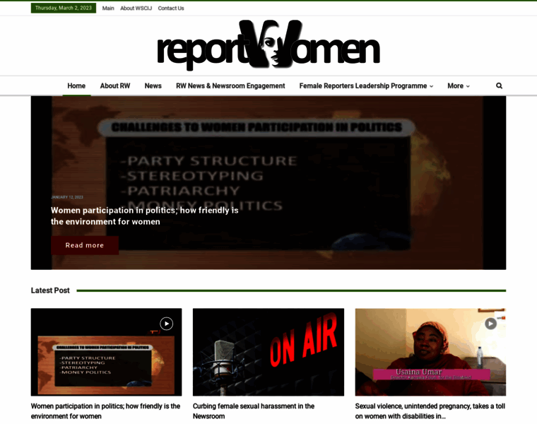 Reportwomen.org thumbnail