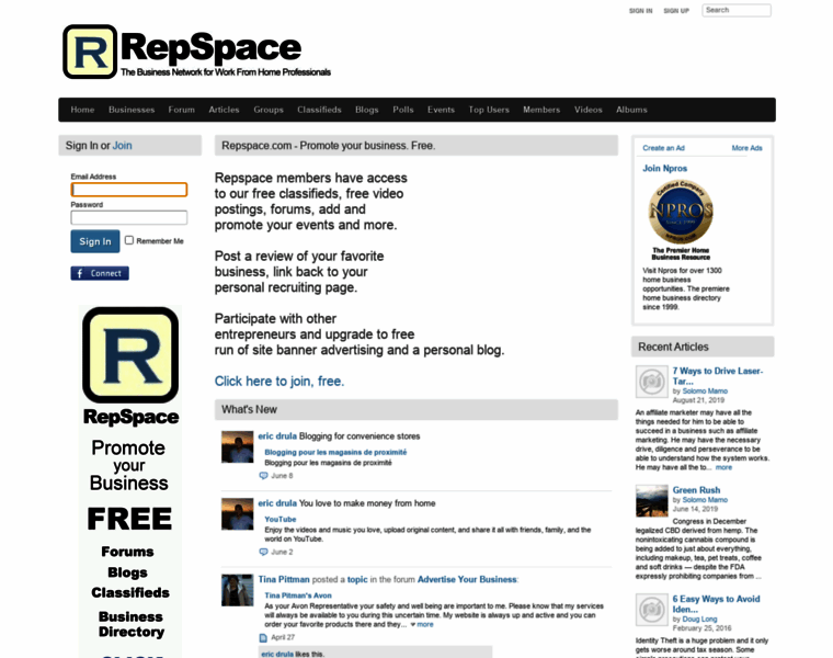 Repspace.com thumbnail