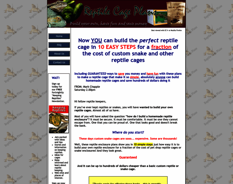 Reptile-cage-plans.com thumbnail