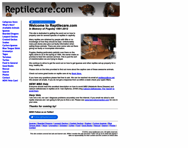 Reptilecare.com thumbnail Reptilecare.com thumbnail