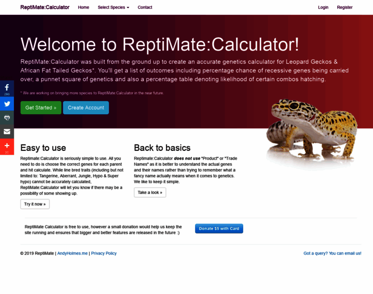 Reptimatecalculator.com thumbnail
