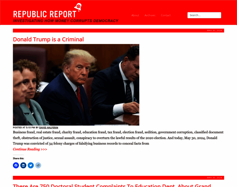 Republicreport.org thumbnail