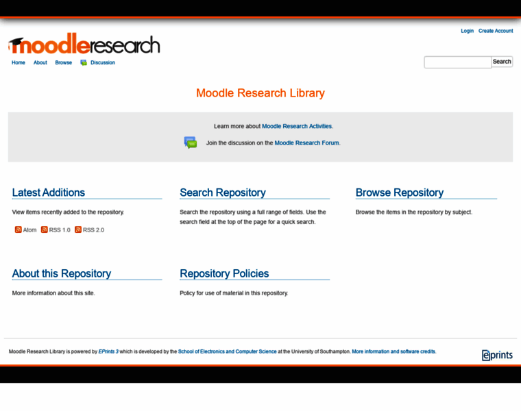 Research.moodle.org thumbnail