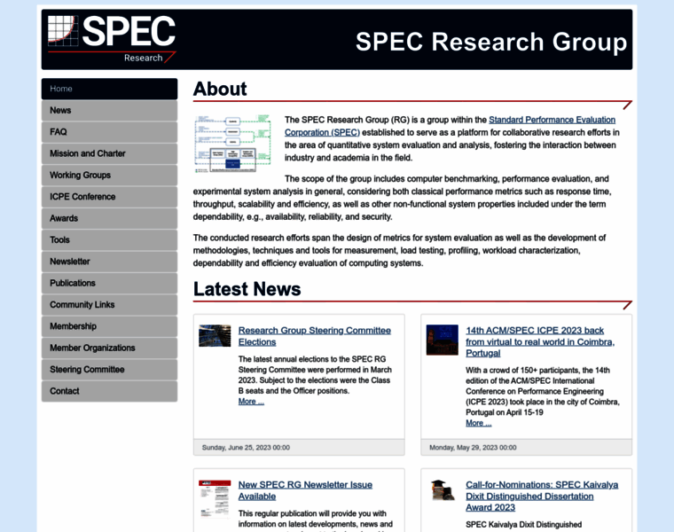 Research.spec.org thumbnail
