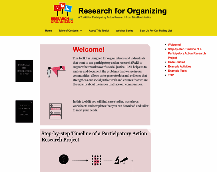 Researchfororganizing.org thumbnail