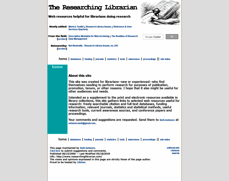 Researchinglibrarian.com thumbnail
