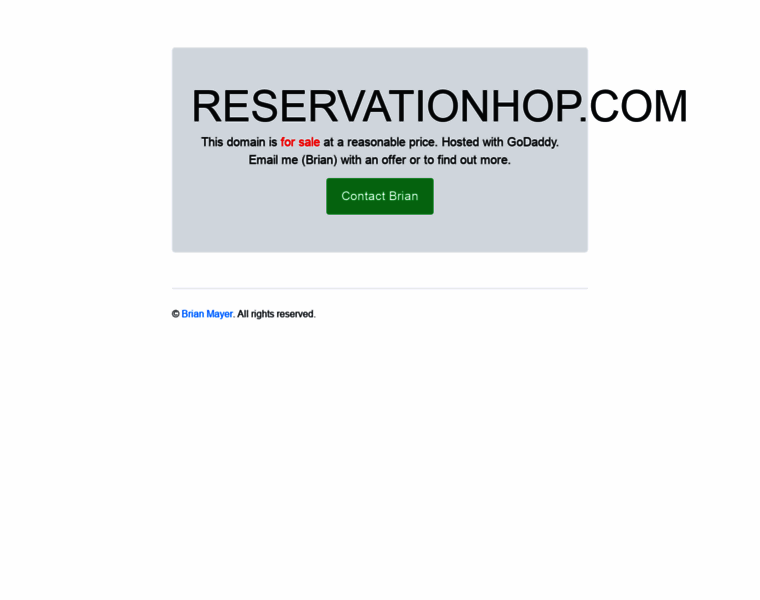 Reservationhop.com thumbnail