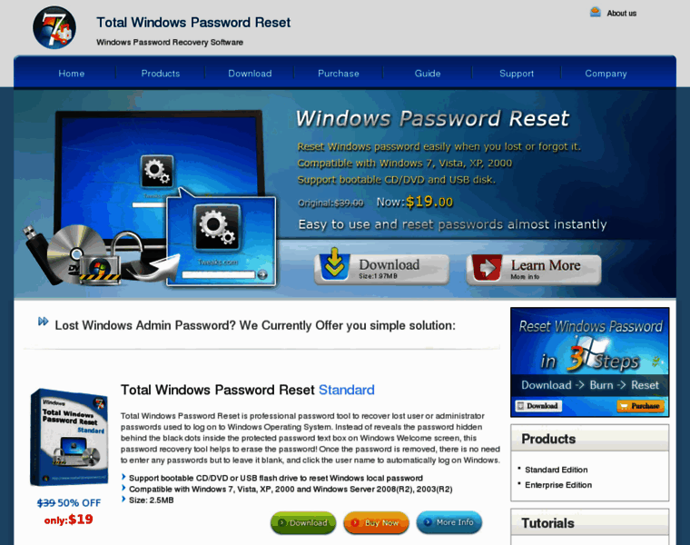 Resetwindowspassword.net thumbnail