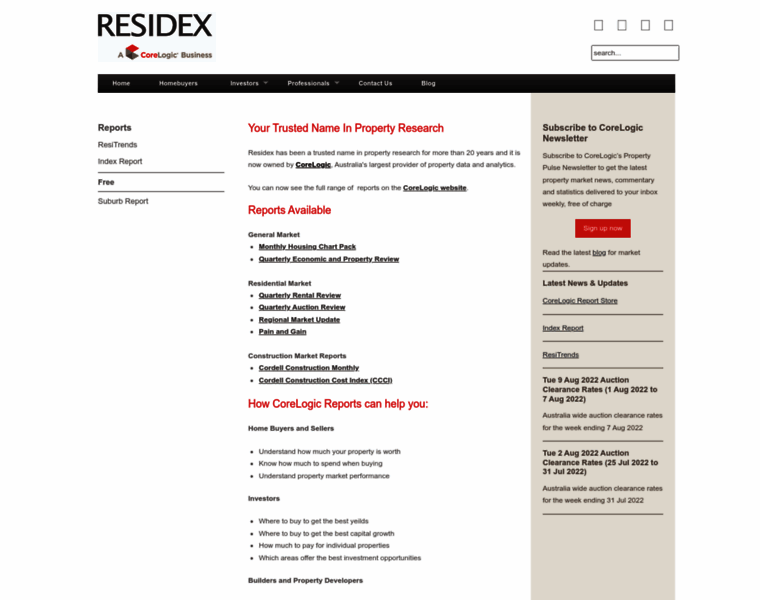 Residex.com.au thumbnail