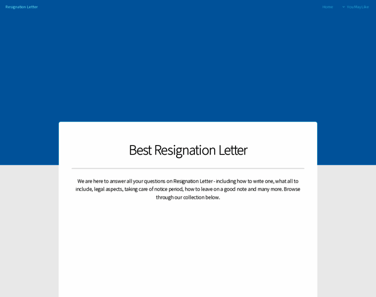 Resignationletterhelp.in thumbnail