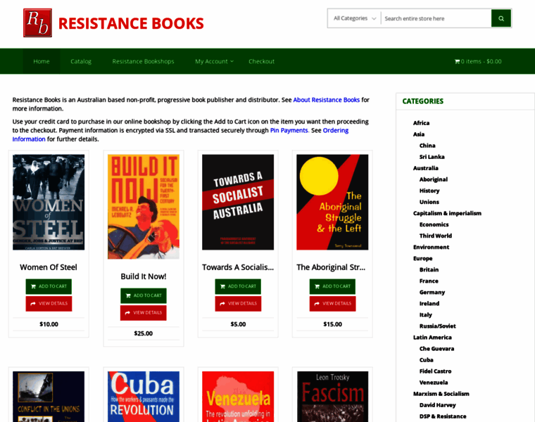 Resistancebooks.com thumbnail